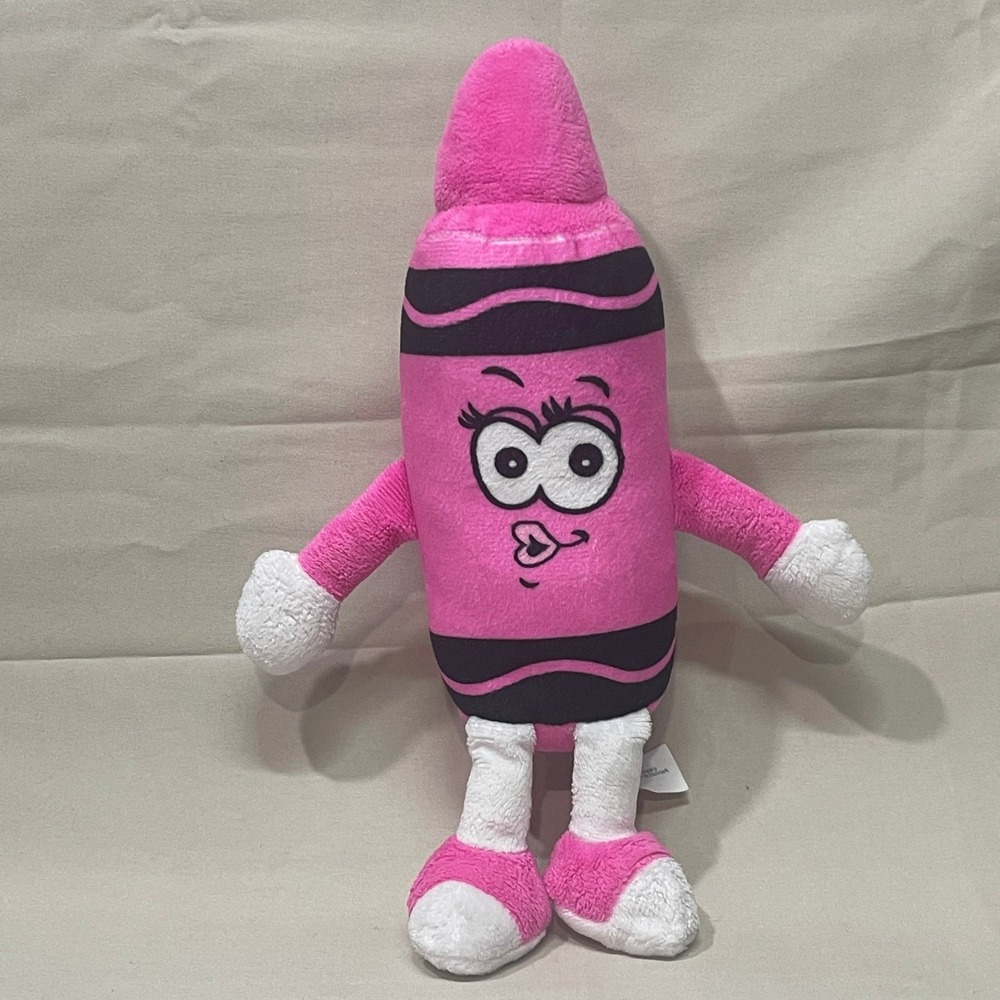 Shocking Pink Crayola plush hallmark colors crayon